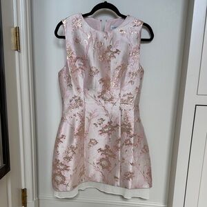 Anna Quan Blush Pink and Gold Dress